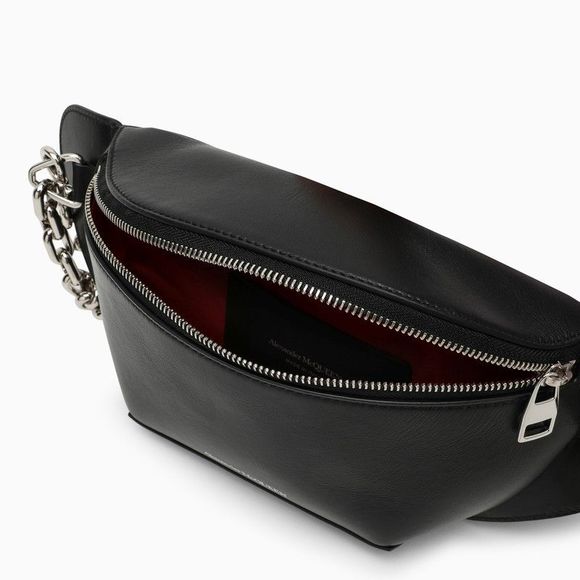 Alexander Mcqueen Black Leather Bumbag - Picture 5 of 6